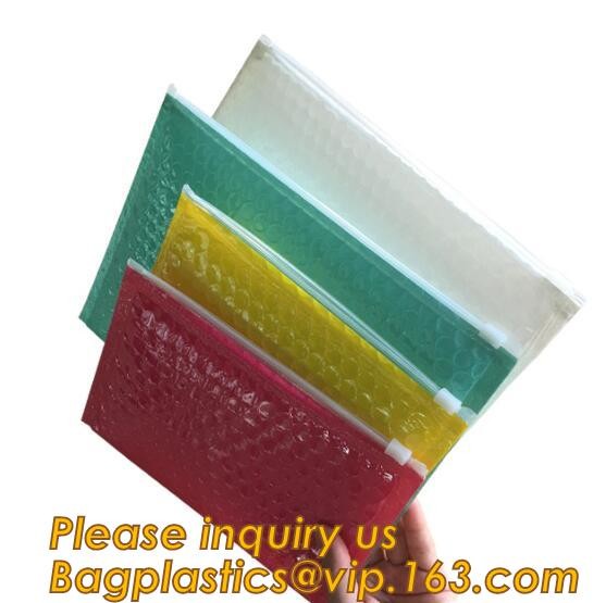 Cosmetic Pink Slider Padded Bag/Silver k Bag With Bubble,Padded Envelopes Cheap Aluminium Foil k Holographic