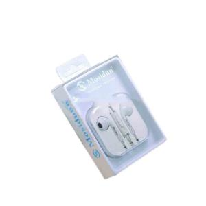 Quality Earphone box PVC window packaging see through paper box wholesale