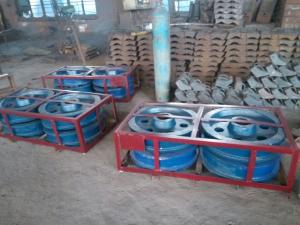 Quality Stacker Travelling Wheel Alloy Steel Castings Reliable EN 100831-1991 wholesale