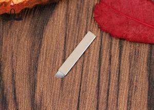 Quality Medical Grade Stainless Steel Microblading Needles 0.25mm #12 Silver Hard Curve Blade wholesale
