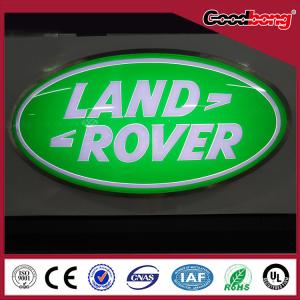 Quality Round Steel Backlit Light Led Car Logo Or Emblem with their names for dealerships store wholesale