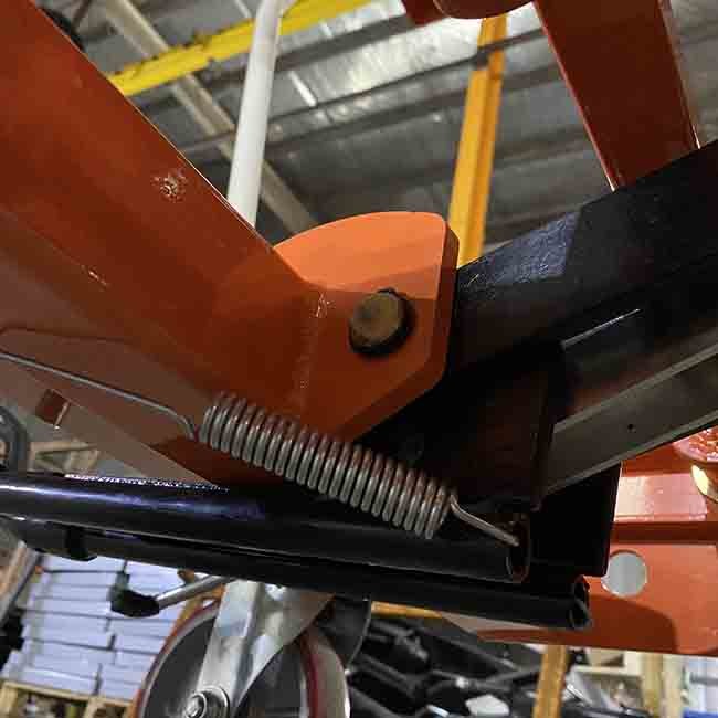 Mobile 250Kg Payload Capacity Single Scissor Hydraulic Scissor Lift Tables Max Height 35.83in