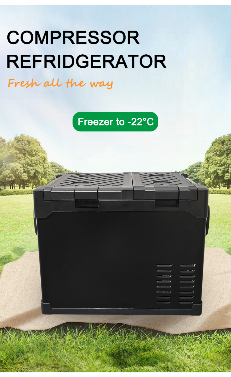 Tesla Car Fridge 55ND Space Saving Design 12v Mini Refrigerator Freezer with Amazon