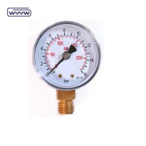 Quality 60mm Air Stainless Steel Pressure Gauge Dual Scale Bottom Connection wholesale