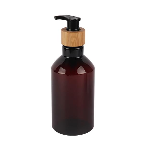 200ml 300ml 500ml Amber PET Plastic Bottles Bathroom Shampoo And Conditioner