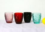 Hand Made Colored Wine Glasses 9oz Crystal Wine Goblets, Lead Free Solid Colored