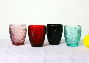 Quality Hand Blowned 290ml 105mm Personalized Crystal Whiskey Glasses Black wholesale
