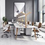 Two Person Staff Modern Commercial Office Furniture Table with ISO9001/ISO14001