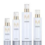 Hot Stamping Lotion Spray Pump Bottle Golden Cosmetic Bottle