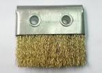 Dustproof Metal Channel Strip Brushes / Industrial Brush Strip Brass Wire