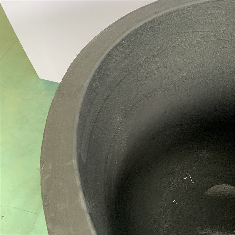 Chemical Stability Oval Type Crucible Metal Melting Silicon Carbide Graphite Crucible