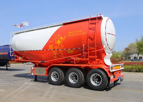 45 Cbm Steel 3 Axle Dry Bulk Cement Powder Tanker Semi Trailer With Wabco Relay