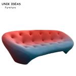 Traditional Living Room Sectional Sofa Arc Shaped Decoration Reception 120 X 90
