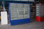 Multideck Commercial Stainless Steel Glass Door Freezer Cabinet R404a