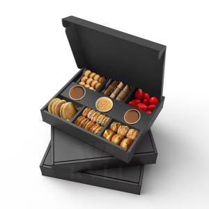 Quality Food Grade Kraft Paper Sushi Cookies Delivery Box with Custom Size Accepted and Logo wholesale