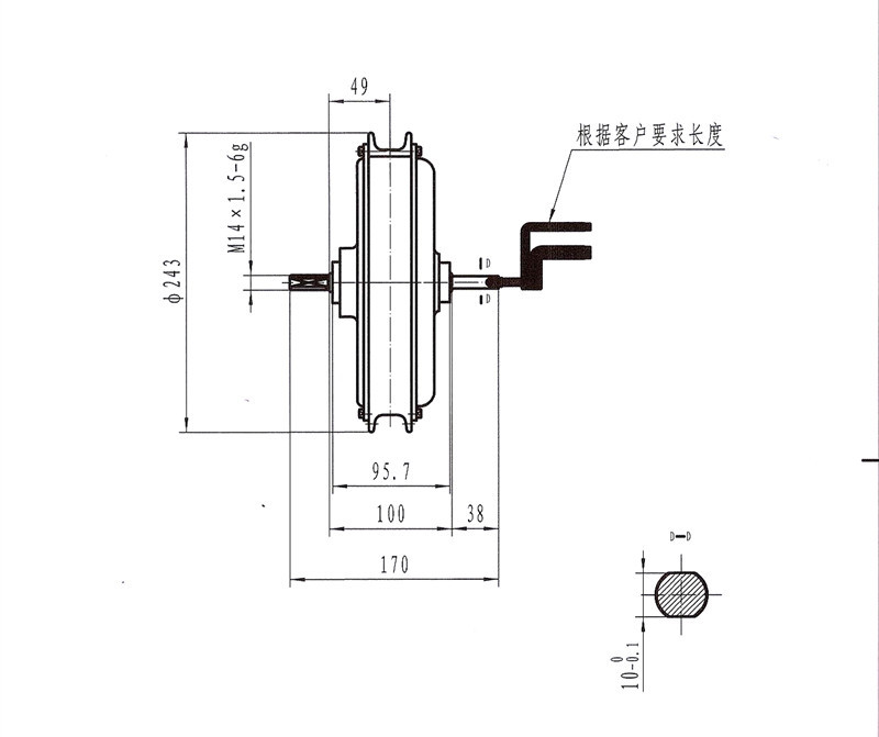 Brushless Gearless Dc 48v 500w Electric Bike Hub For Bicycle , IP54 Waterproof Grade