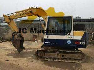 Quality Original Komatsu PC 60 Excavator / Used Komatsu Diggers With 0.3m³ Bucket Size wholesale