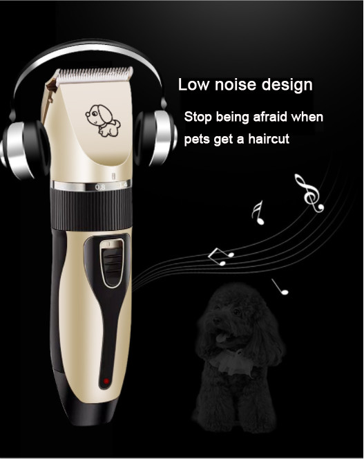 Rechargeable Pet Grooming Tool Noiseless Dog Hair Trimmer Clippers