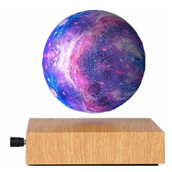 factory sale magnetic levitation colorful change led light 3d Moon lamp light