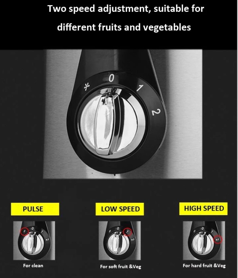 1000 ml new original Electric Juicer Juicer Machine Fruit and Vegetable Juicer Extractor Wide Mouth Centrifugal Dual-Sp