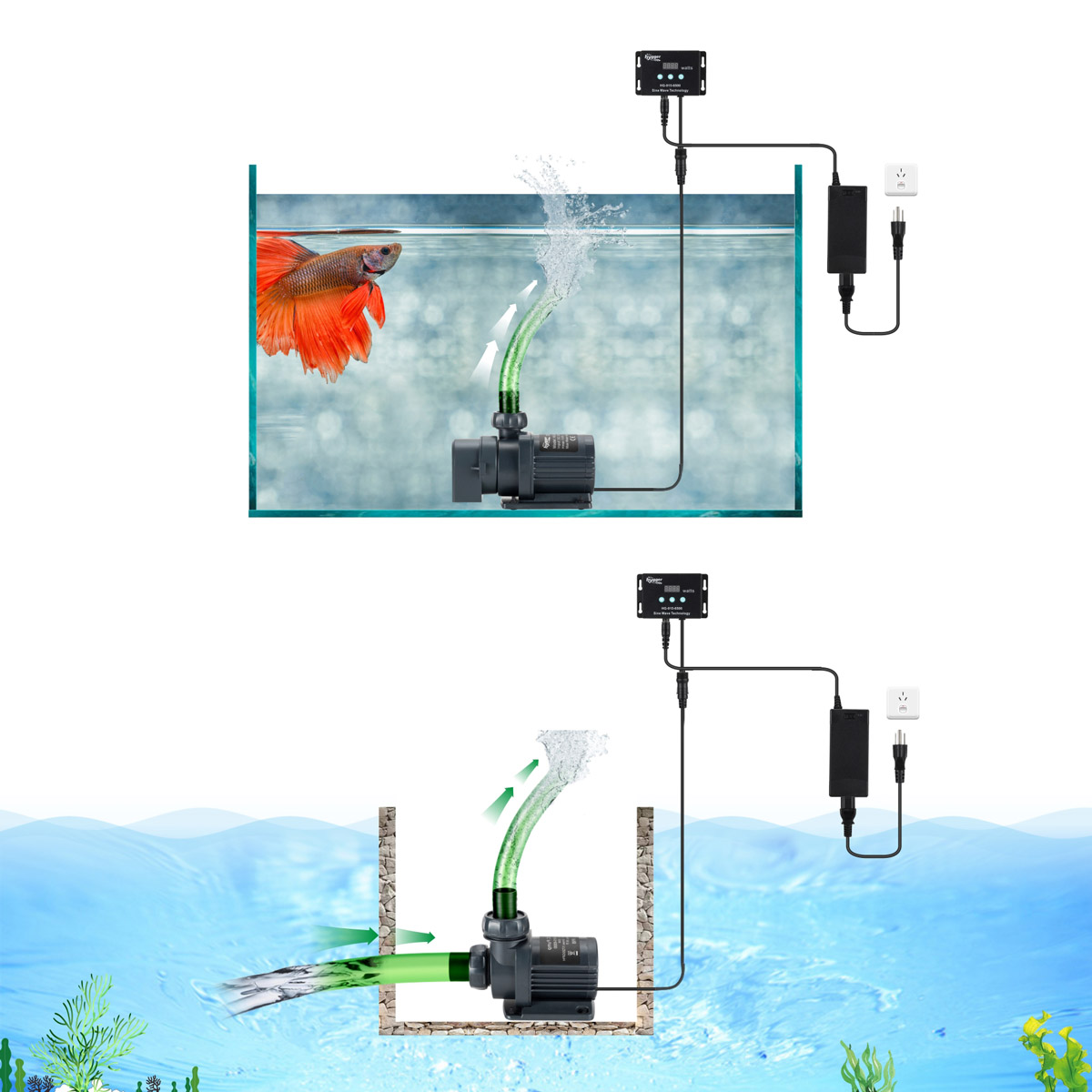 Hydroponics 33 Watt Aquarium Water Pump
