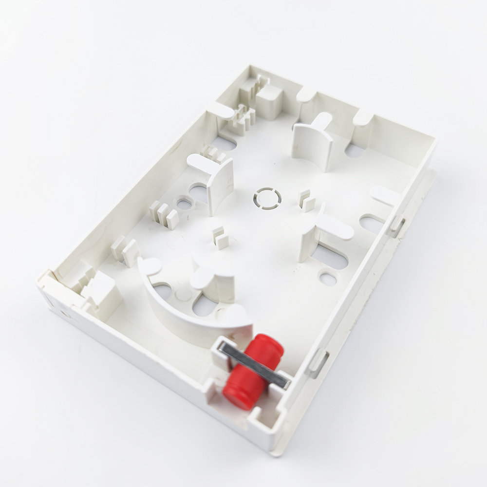 5 2 Cores FC UPC Plastic Fiber Optic Faceplate Socket Panel for Wired LAN Networks