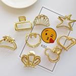 Decorative Cute Hair Claws Clip Set For Thick Curly Hair Very Long Simple