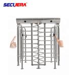 Stainless Steel Pedestrian Control Security Full Height Turnstile Barrier Gate