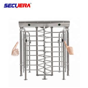 Quality Stainless Steel Pedestrian Control Security Full Height Turnstile Barrier Gate wholesale