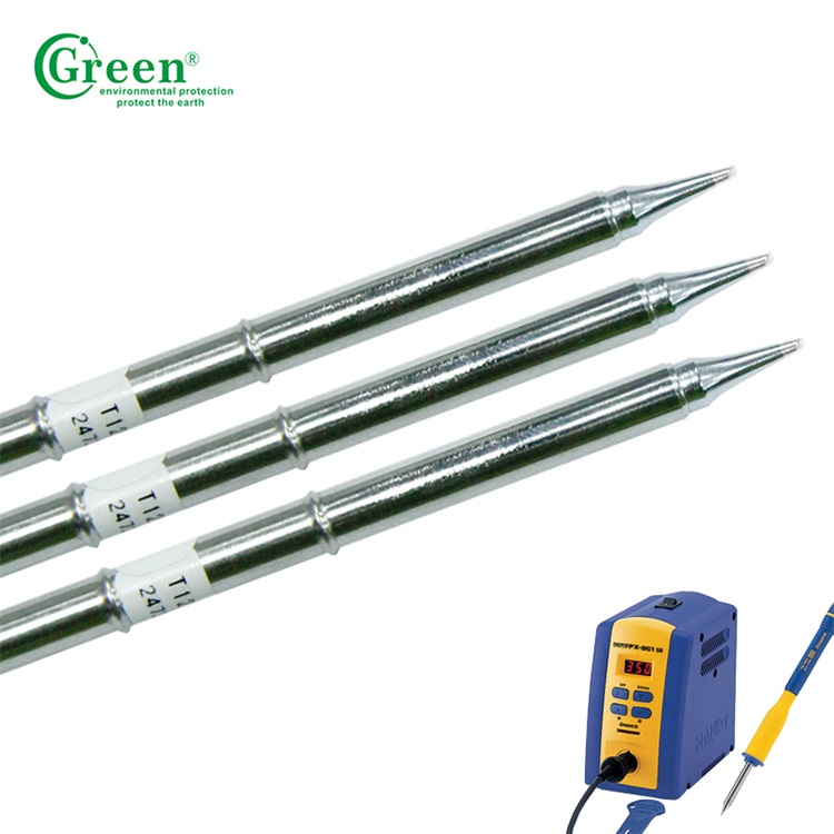 Lead Free Automatic Soldering Robot Tips T12-BC1 Series Stainless Color