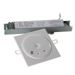 Steel Casing Battery Operation Rechargeable IP20 Led Emergency Downlight