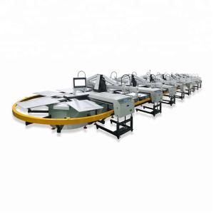 Quality 6 Color 24 Station Oval Evolution Automatic Screen Printing Press with Dryer wholesale
