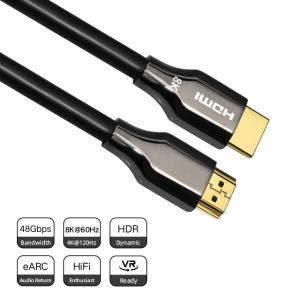Quality Hdmi Cable HDR10 48Gbps HDMI Copper Cable 8K High Speed Black 1 2 3m wholesale