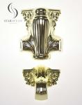 Shiny Gold Electronic Electroplated Plastic Coffin Corner Decorative Handle 24#