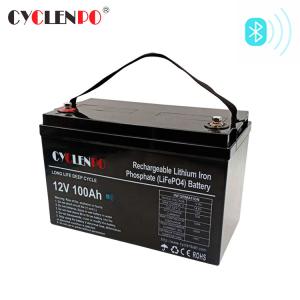 Quality High Energy Density Bluetooth Lithium Battery Long Cycle Life For Caravan And Solar wholesale