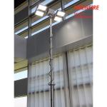 3.7m vehicle roof mount pneumatic telescopic mast light tower for fire tenders/