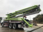 Zoomlion Cement Crane Truck , Concrete Pumping Truck 38 Meter High Strength