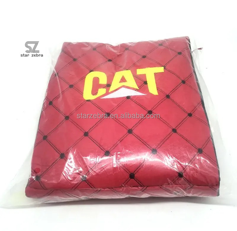 Universal CAT PC EX DH SK SH Excavator Spare Parts Cabin Seat Cover for in Black and Red PU Material