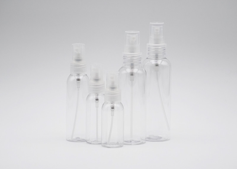 60ml 50ml Plastic Fine Misty Spray Bottle PE Cosmetic Round Spray Bottle