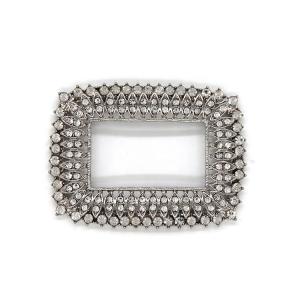 Quality Customized Charming Crystal Decorative Shoe Clips And Charms 60*45mm wholesale
