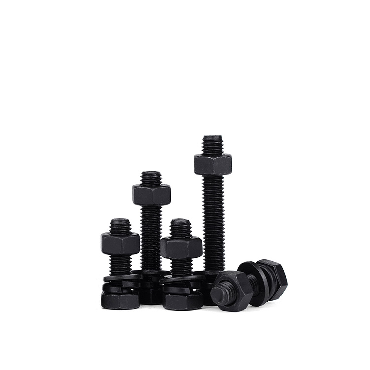 Hot Dip Galvanized Bolts with Black Oxide Finish and OEM Customized Service Provided