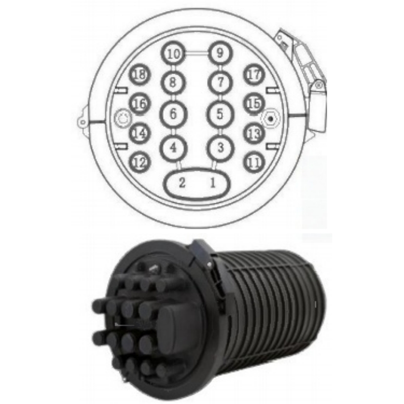 384cores IP68 Dome Splice Closure Protection for FTTH GJS-M17/RS-A Fiber Optic Equipment