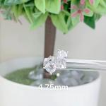 Moissanite Sterling 925 Silver Stud Earrings AAAA+ Cubic Zirconia