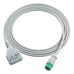 Quality Comen 12Pin ECG Trunk Adapter Cable C50 C70 C90 NC12 NC8 ECG Cable Euro Style ECG Extension cables wholesale