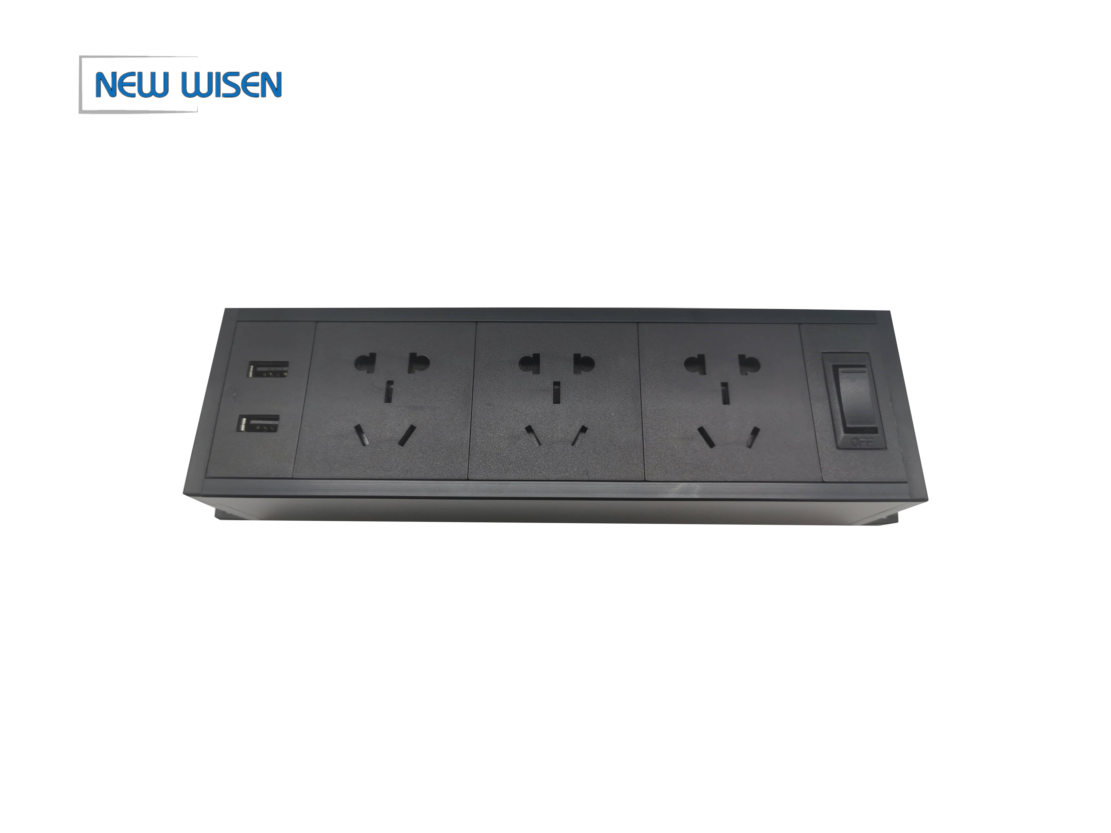 Electric Desk Clamp Under Table Mount Power Strip Outlet Retractable