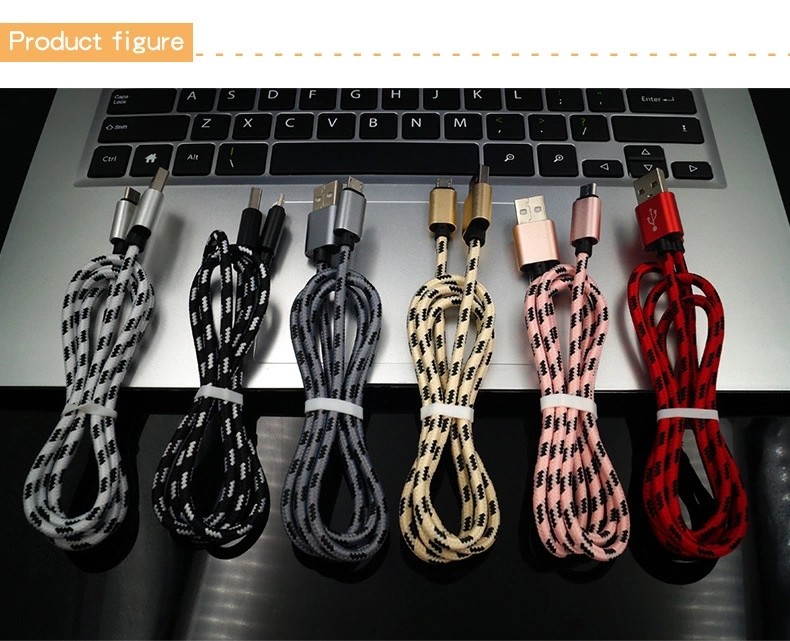 Precise Colorful USB Type C Cable , Iphone Charger Cable With Novel Design