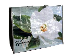 Quality Water Proof PP Woven Shopping Bags Reusable Folded 140gsm Shining Coated wholesale
