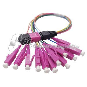 Quality ​MPO / MTP Fan Out Fiber Optic Cable To LC OM4 MM 0.9mm With Mini Boot wholesale
