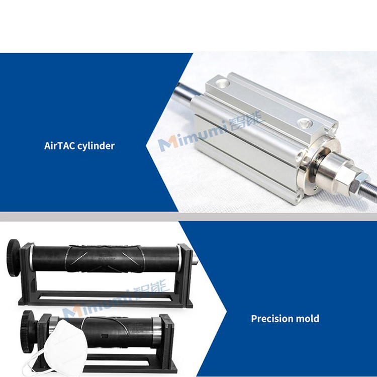 11kw Mask Making Equipment 40-55 Pcs / Min 6000(L)*880(W)*1400(H)Mm