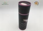 Black Cardboard 4" Diameter Paper Cylinder Container For Candy , Jewelry ,
